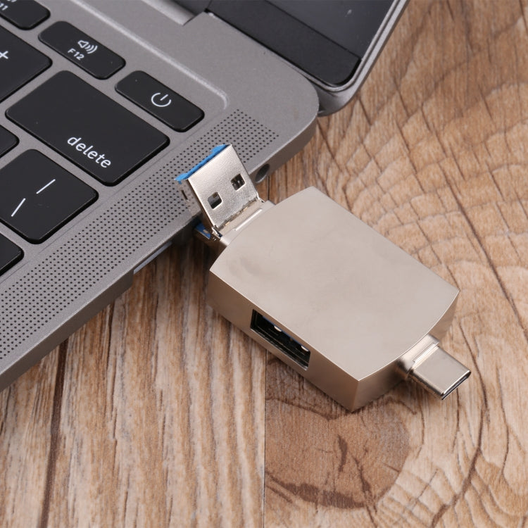 8 ใน 1 Type-C / USB-C + 8 พิน + USB คู่ + SD + TF + ไมโครการ์ด + อะแดปเตอร์มัลติฟังก์ชั่น OTG, 8 In 1