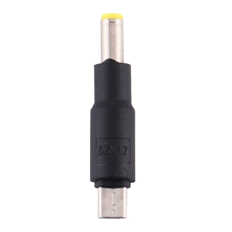 10 ชิ้น 5.5 x 1.7 มม. ถึงขั้วต่อปลั๊กไฟ Micro USB DC, 5.5 x 1.7mm