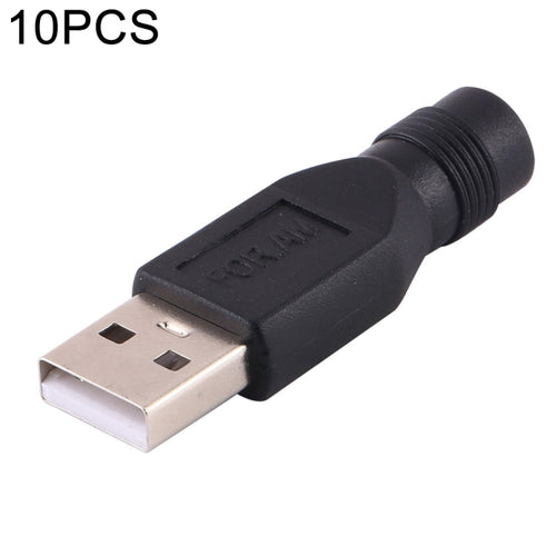 10 ชิ้น 3.5 x 1.35 มม. ถึง USB 2.0 DC Power Plug Connector, 3.5 x 1.35mm