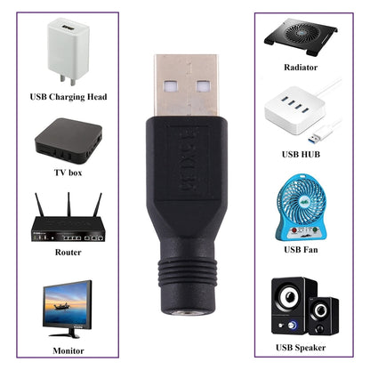 10 ชิ้น 3.5 x 1.35 มม. ถึง USB 2.0 DC Power Plug Connector, 3.5 x 1.35mm