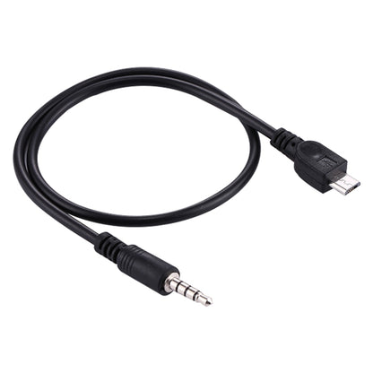 สายสัญญาณเสียงชาย 3.5 มม. ไปยัง Micro USB Audio AUX ความยาว: ประมาณ 40 ซม, Micro USB 40cm