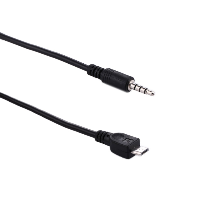 สายสัญญาณเสียงชาย 3.5 มม. ไปยัง Micro USB Audio AUX ความยาว: ประมาณ 40 ซม, Micro USB 40cm