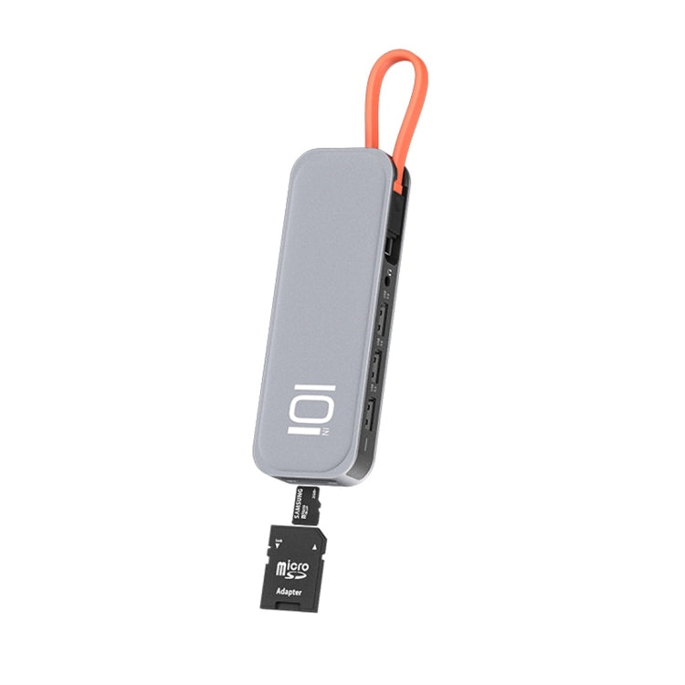 ROCK TR01 10 In 1 Type-C / USB-C เป็น HDMI + VGA อะแดปเตอร์ขยาย HUB มัลติฟังก์ชั่น, TR01