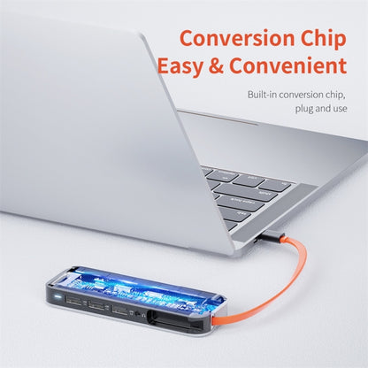 ROCK TR01 10 In 1 Type-C / USB-C เป็น HDMI + VGA อะแดปเตอร์ขยาย HUB มัลติฟังก์ชั่น, TR01