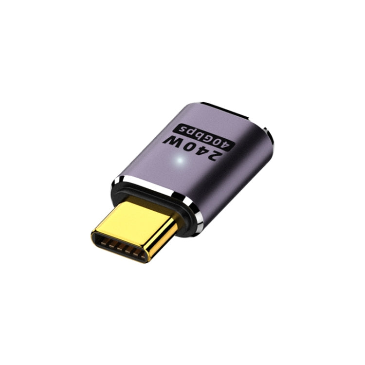 240W USB-C / Type-C ตัวเมียเป็น USB-C / Type-C ตัวผู้อะแดปเตอร์ตรง 40Gbps พร้อมแสง, Straight Adapter