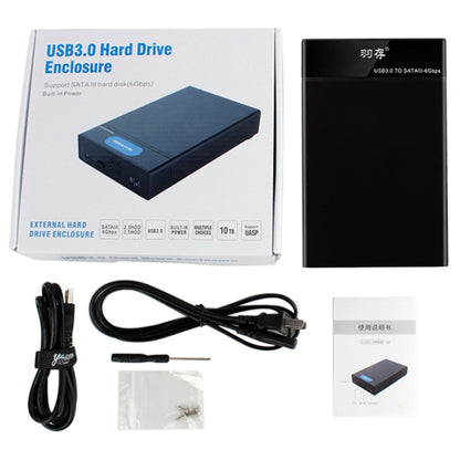 Universal SATA 2.5 / 3.5 นิ้วอินเทอร์เฟซ USB3.0 ภายนอกไดรฟ์โซลิดสเตตไดรฟ์สำหรับแล็ปท็อป / คอมพิวเตอร์เดสก์ท็อปความจุรองรับสูงสุด: 10TB