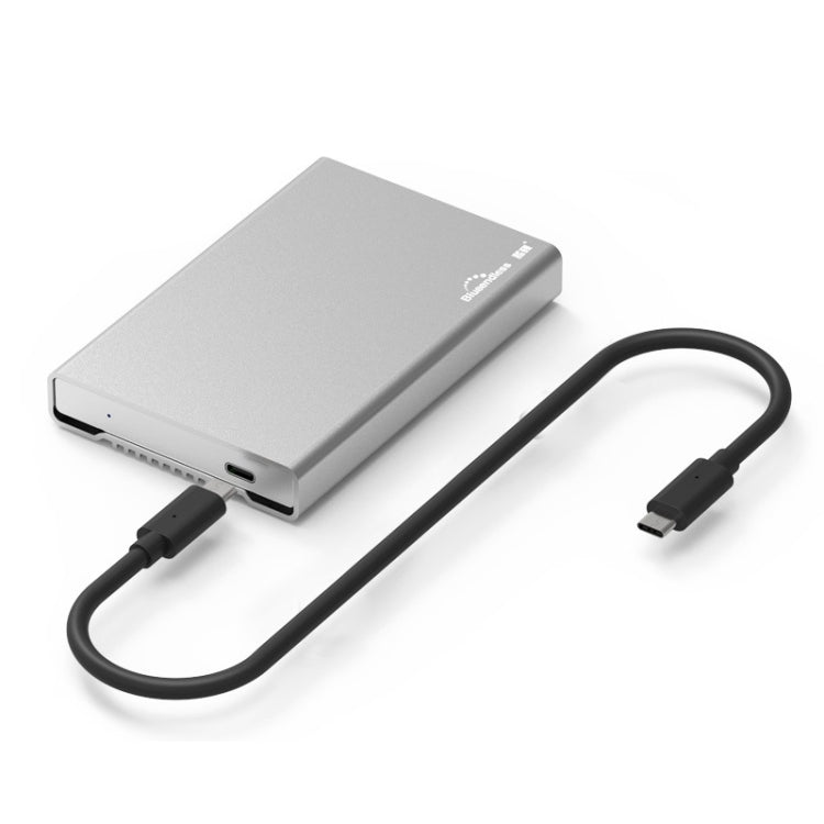Blueendless U23Q SATA 2.5 นิ้วอินเทอร์เฟซ Micro B กล่อง HDD พร้อมสาย USB-C / Type-C เป็น USB-C / Type-C รองรับความหนา: 1 ซม. หรือน้อยกว่า, Type-C  (1cm)