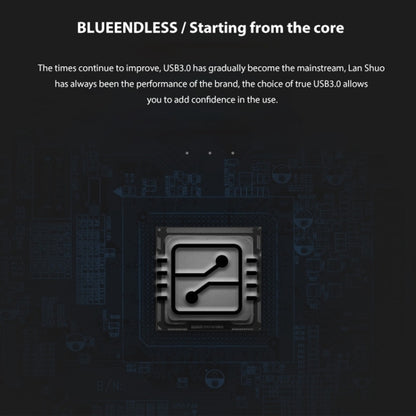 Blueendless U23Q SATA 2.5 นิ้วอินเทอร์เฟซ Micro B กล่อง HDD พร้อมสาย USB-C / Type-C เป็น USB-C / Type-C รองรับความหนา: 1 ซม. หรือน้อยกว่า, Type-C  (1cm)