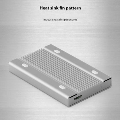 Blueendless U23Q SATA 2.5 นิ้วอินเทอร์เฟซ Micro B กล่อง HDD พร้อมสาย USB-C / Type-C เป็น USB-C / Type-C รองรับความหนา: 1 ซม. หรือน้อยกว่า, Type-C  (1cm)