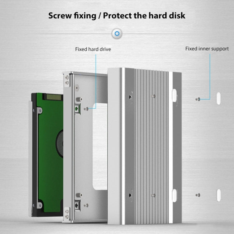 Blueendless U23Q SATA 2.5 นิ้วอินเทอร์เฟซ Micro B กล่อง HDD พร้อมสาย USB-C / Type-C เป็น USB-C / Type-C รองรับความหนา: 1 ซม. หรือน้อยกว่า, Type-C  (1cm)