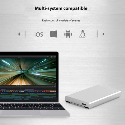 Blueendless U23Q SATA 2.5 นิ้วอินเทอร์เฟซ Micro B กล่อง HDD พร้อมสาย USB-C / Type-C เป็น USB-C / Type-C รองรับความหนา: 1 ซม. หรือน้อยกว่า, Type-C  (1cm)