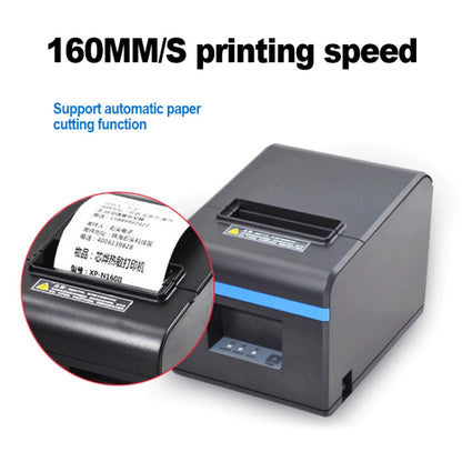 Xprinter N160II อินเทอร์เฟซ USB + WIFI 80 มม. 160 มม. / วินาทีเครื่องพิมพ์ใบเสร็จความร้อนอัตโนมัติ, ปลั๊ก UK, USB+WIFI Interface, EU Plug, USB+WIFI Interface, UK Plug, USB+WIFI Interface, US Plug