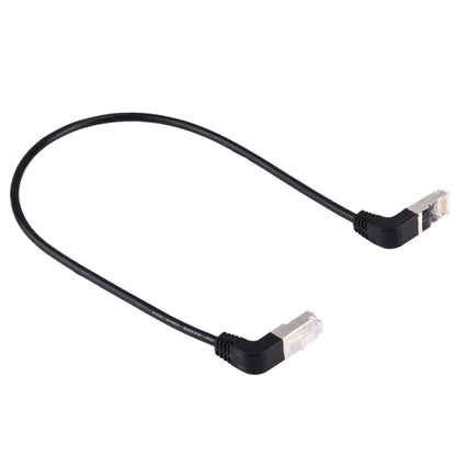 40 ซม. RJ45 ชายงอขึ้นไปถึง RJ45 ชายก้มลงสายเคเบิลเครือข่าย LAN, 40cm Bent Upward to Bent Down
