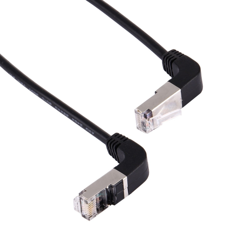 40 ซม. RJ45 ชายงอขึ้นไปถึง RJ45 ชายก้มลงสายเคเบิลเครือข่าย LAN, 40cm Bent Upward to Bent Down
