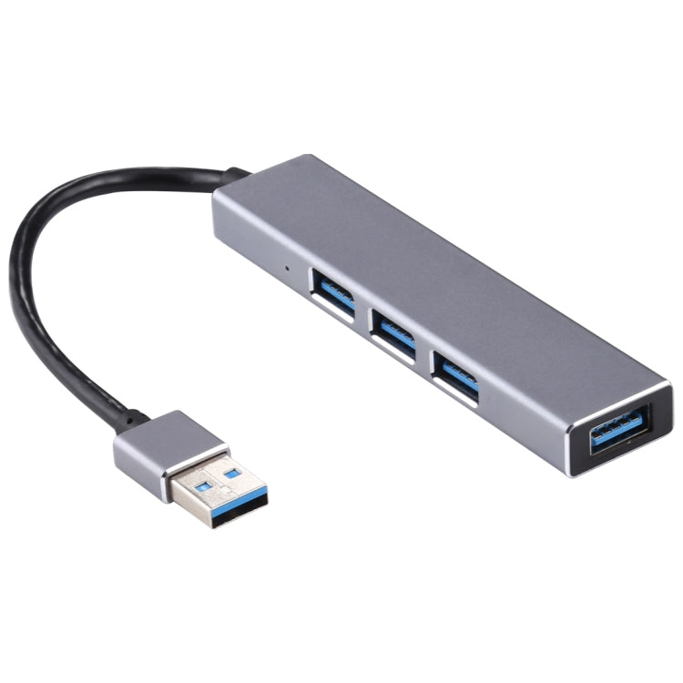 3019 4 x USB 3.0 ถึง USB 3.0 อะแดปเตอร์ HUB อลูมิเนียมอัลลอยด์พร้อมไฟ LED