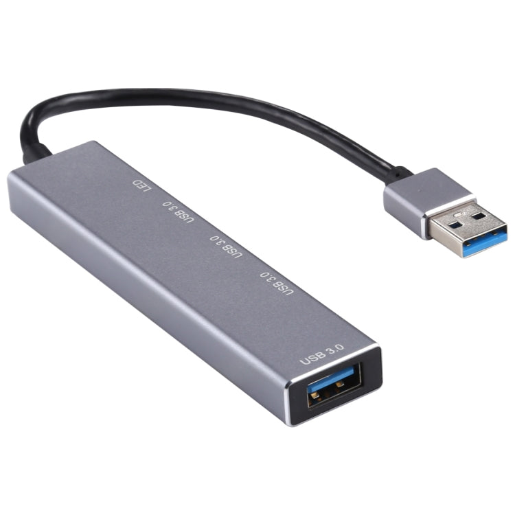 3019 4 x USB 3.0 ถึง USB 3.0 อะแดปเตอร์ HUB อลูมิเนียมอัลลอยด์พร้อมไฟ LED