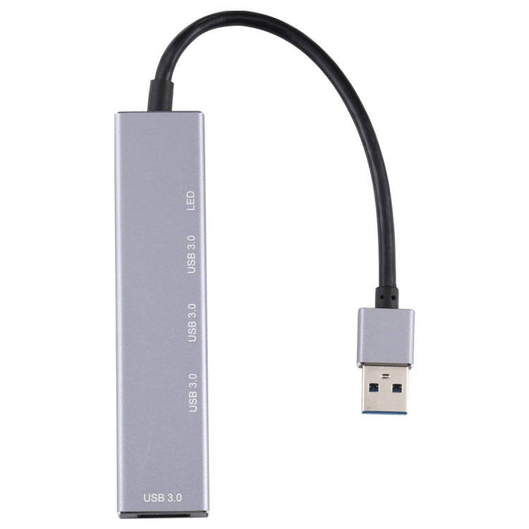 3019 4 x USB 3.0 ถึง USB 3.0 อะแดปเตอร์ HUB อลูมิเนียมอัลลอยด์พร้อมไฟ LED