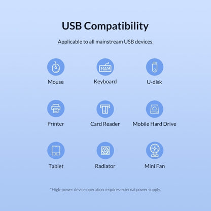 3019 4 x USB 3.0 ถึง USB 3.0 อะแดปเตอร์ HUB อลูมิเนียมอัลลอยด์พร้อมไฟ LED