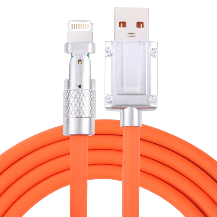 Mech Series 6A 120W USB ถึง 8 Pin 180 องศา Metal Plug สายชาร์จเร็ว ความยาว: 1.2 ม., 1.2m 8 Pin, 1.2m 180-degree 8 Pin