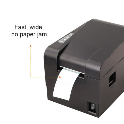 Xprinter XP-235B เครื่องพิมพ์บาร์โค้ดปรับเทียบอัตโนมัติด้วยความร้อนด้วยพอร์ต USB, XP-235B
