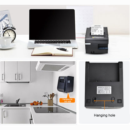 Xprinter XP-N160II เครื่องพิมพ์บาร์โค้ดปรับเทียบอัตโนมัติด้วยความร้อนผ่านพอร์ต USB, XP-N160II