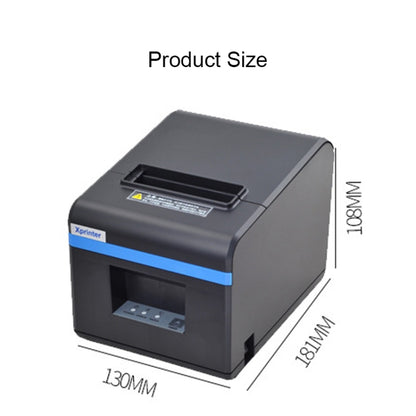Xprinter XP-N160II เครื่องพิมพ์บาร์โค้ดปรับเทียบอัตโนมัติด้วยความร้อนผ่านพอร์ต USB, XP-N160II