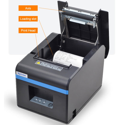 Xprinter XP-N160II เครื่องพิมพ์บาร์โค้ดปรับเทียบอัตโนมัติด้วยความร้อนผ่านพอร์ต USB, XP-N160II