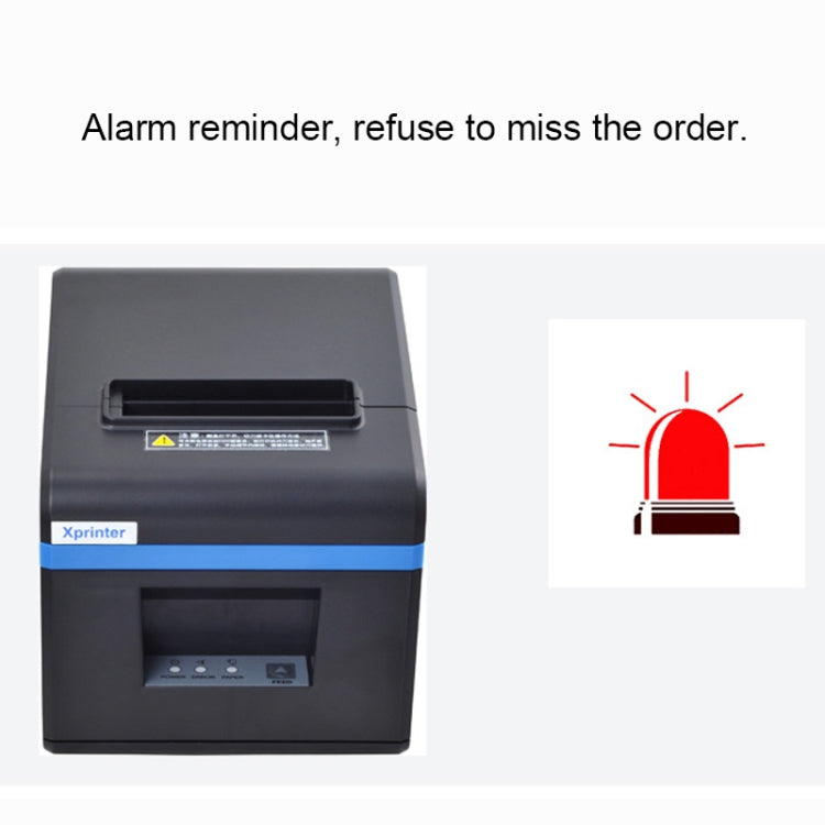 Xprinter XP-N160II เครื่องพิมพ์บาร์โค้ดปรับเทียบอัตโนมัติด้วยความร้อนผ่านพอร์ต USB, XP-N160II