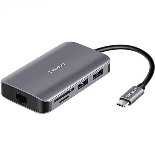 Lenovo F1-C08 8 In 1 Type-C / USB-C เป็นฮับตัวแปลงมัลติฟังก์ชั่น HDMI, F1-C08