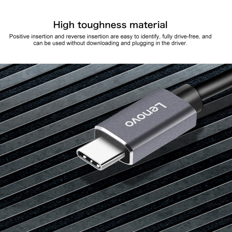 Lenovo F1-C08 8 In 1 Type-C / USB-C เป็นฮับตัวแปลงมัลติฟังก์ชั่น HDMI, F1-C08