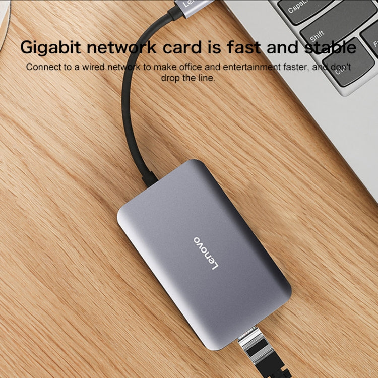 Lenovo F1-C08 8 In 1 Type-C / USB-C เป็นฮับตัวแปลงมัลติฟังก์ชั่น HDMI, F1-C08