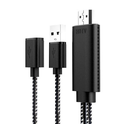 7563s USB-C / Type-C หญิงถึง 2K HDMI ชาย HD สายเคเบิลอะแดปเตอร์วิดีโอ, ความยาวสายเคเบิล: 1 ม.
