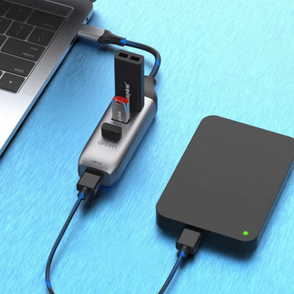Onten 95118U 4 in 1 USB-C / Type-C ถึง 4 พอร์ต USB 3.0 มัลติฟังก์ชั่น HUB Converter Docking Station, 95118U