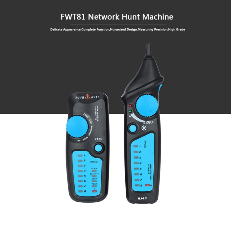 BSIDE FWT81 RJ11/RJ45 สายโทรศัพท์ Tracker Toner Ethernet LAN เครื่องทดสอบสายเคเบิลเครือข่าย, FWT81 Cable Tester