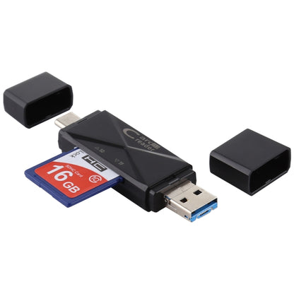 USB-C / Type-C + SD + TF + เครื่องอ่านการ์ด Micro USB เป็น USB 3.0, USB3.0