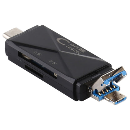 USB-C / Type-C + SD + TF + เครื่องอ่านการ์ด Micro USB เป็น USB 3.0, USB3.0