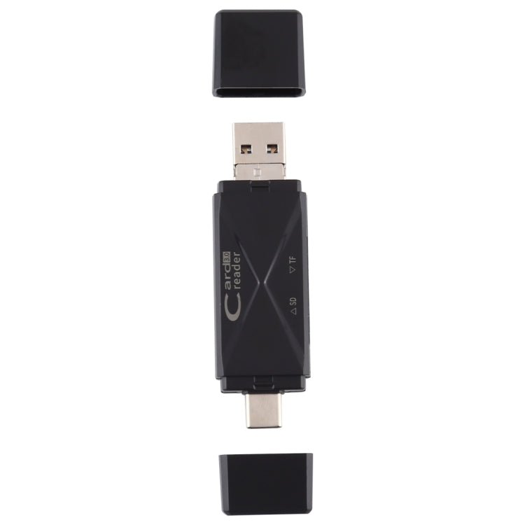 USB-C / Type-C + SD + TF + เครื่องอ่านการ์ด Micro USB เป็น USB 3.0, USB3.0