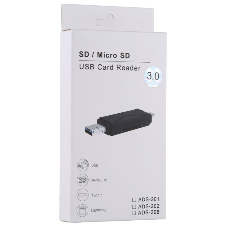 USB-C / Type-C + SD + TF + เครื่องอ่านการ์ด Micro USB เป็น USB 3.0, USB3.0