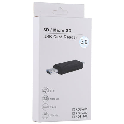 USB-C / Type-C + SD + TF + เครื่องอ่านการ์ด Micro USB เป็น USB 3.0, USB3.0