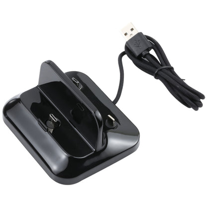 XBX02 3 in 1 8 Pin + USB-C / Type-C + ปลั๊ก Micro USB ฐานชาร์จแม่เหล็ก, XBX-02