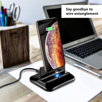 XBX02 3 in 1 8 Pin + USB-C / Type-C + ปลั๊ก Micro USB ฐานชาร์จแม่เหล็ก, XBX-02