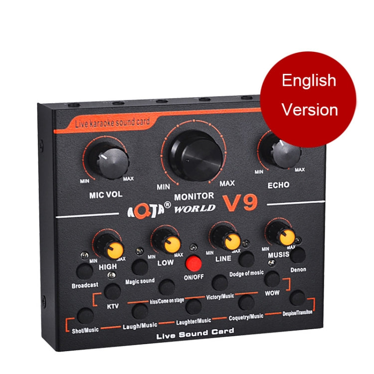 V9 อุปกรณ์ถ่ายทอดสด Webcast Entertainment Streamer การ์ดเสียง