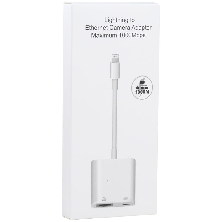 NK-1035H 2 in 1 8 Pin Male ถึง 1000M Ethernet + 8 Pin Power Female Adapter, NK-1035H