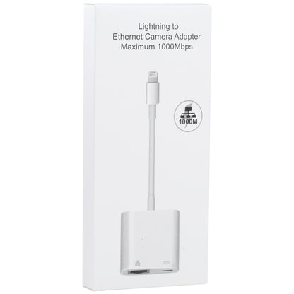 NK-1035H 2 in 1 8 Pin Male ถึง 1000M Ethernet + 8 Pin Power Female Adapter, NK-1035H