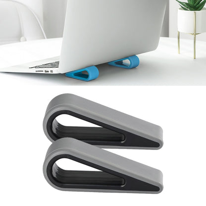 2 PCS Simple วงเล็บคอมพิวเตอร์โน้ตบุ๊คปรับความสูงเพิ่มฐานกระจายความร้อนผู้ถือ Pad
