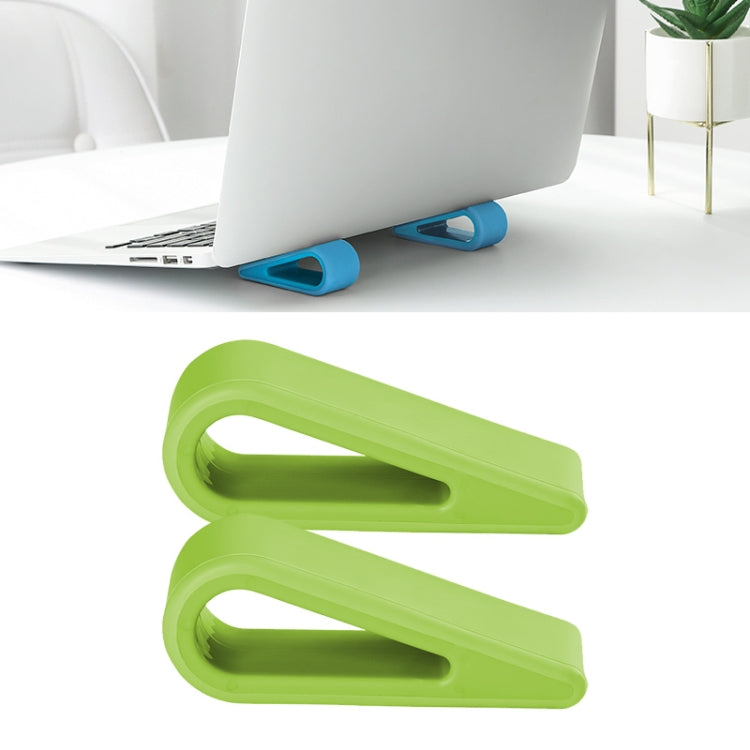 2 PCS Simple วงเล็บคอมพิวเตอร์โน้ตบุ๊คปรับความสูงเพิ่มฐานกระจายความร้อนผู้ถือ Pad