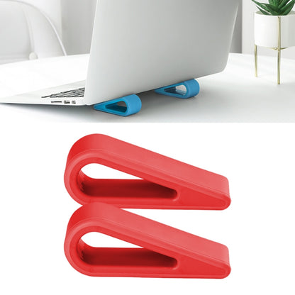 2 PCS Simple วงเล็บคอมพิวเตอร์โน้ตบุ๊คปรับความสูงเพิ่มฐานกระจายความร้อนผู้ถือ Pad