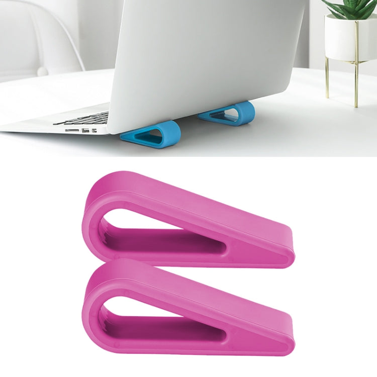 2 PCS Simple วงเล็บคอมพิวเตอร์โน้ตบุ๊คปรับความสูงเพิ่มฐานกระจายความร้อนผู้ถือ Pad