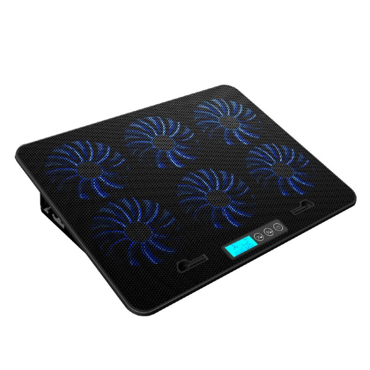 ICE COOREL ฐานคอมพิวเตอร์โน้ตบุ๊กควบคุมความเร็ว Silent Six-fan Cooling Holder Cooling Rack, Style: Flagship, Style: Flagship