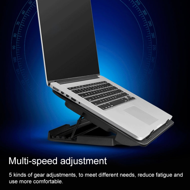 ICE COOREL ฐานคอมพิวเตอร์โน้ตบุ๊กควบคุมความเร็ว Silent Six-fan Cooling Holder Cooling Rack, Style: Flagship, Style: Flagship